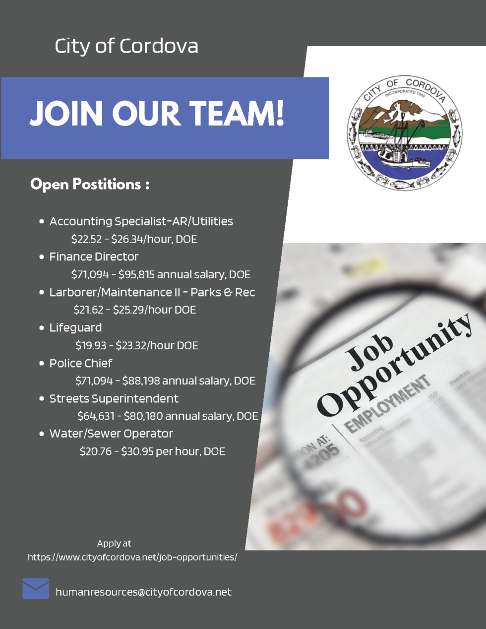 City of Cordova City of Cordova, Alaska