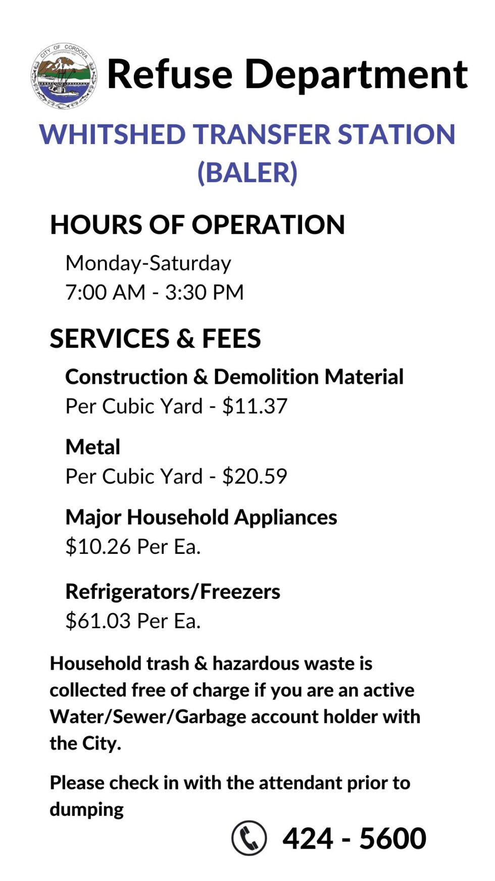City of Cordova City of Cordova, Alaska